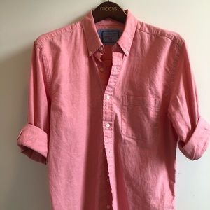 Saddlebred Button-Up Long-Sleeved Shirt - Coral